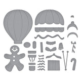 Spellbinders Gingerbread Delivery Etched Dies from the Candy Christmas Collection by Stamperia