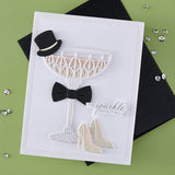 Spellbinders A Special Toast Etched Dies from the Happier Hour Collection