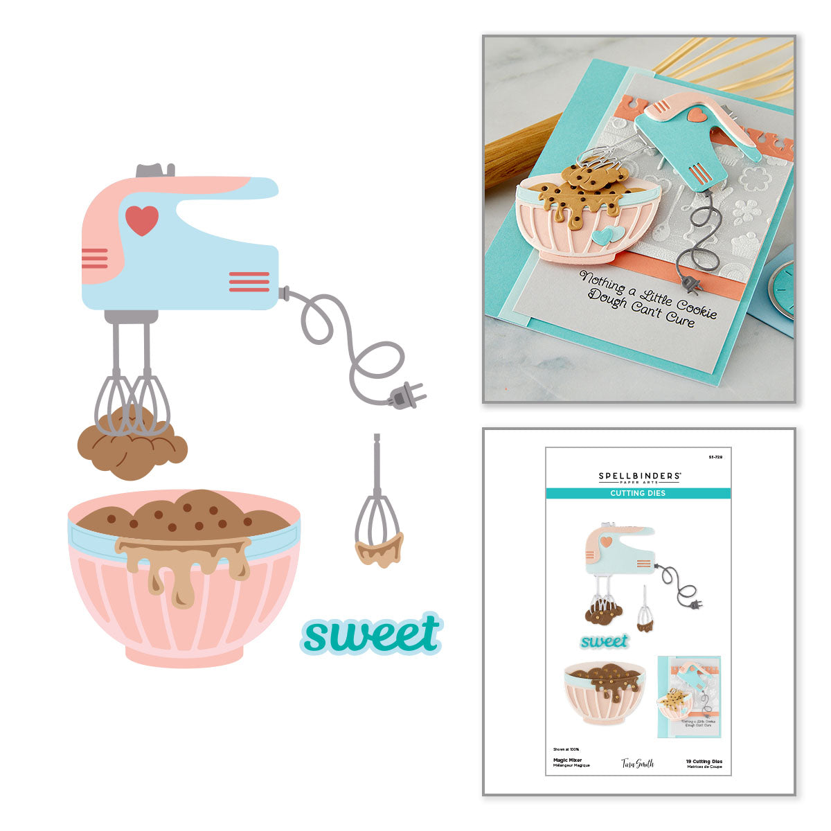 Spellbinders Magic Mixer Etched Dies (Tina Smith)