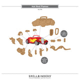 Spellbinders Hot Rod Flames Etched Dies by Mindy Eggen