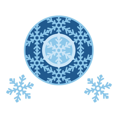 Spellbinders Snowflake Wreath Etched Dies by Lisa Horton - S5-763