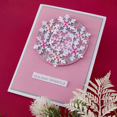 Spellbinders Snowflake Wreath Etched Dies by Lisa Horton - S5-763