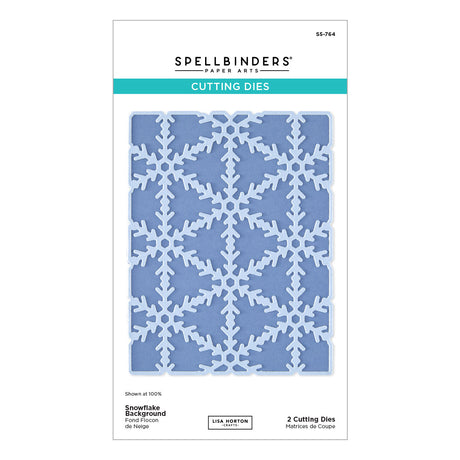 Spellbinders Snowflake Background Etched Dies by Lisa Horton - S5-764
