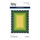 Spellbinders Ripple Rectangle Frames Etched Dies by Simon Hurley