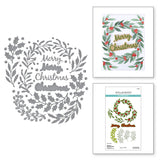 Spellbinders Seasonal Wreath Foliage Etched Dies from the Texture & Foliage Collection by Suzanne Hue