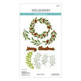Spellbinders Seasonal Wreath Foliage Etched Dies from the Texture & Foliage Collection by Suzanne Hue