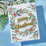 Spellbinders Seasonal Wreath Foliage Etched Dies from the Texture & Foliage Collection by Suzanne Hue