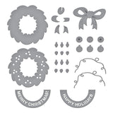 Spellbinders Classic Mouse Holiday Wreath Etched Dies from the Say Cheese Classic Mouse Christmas Collection