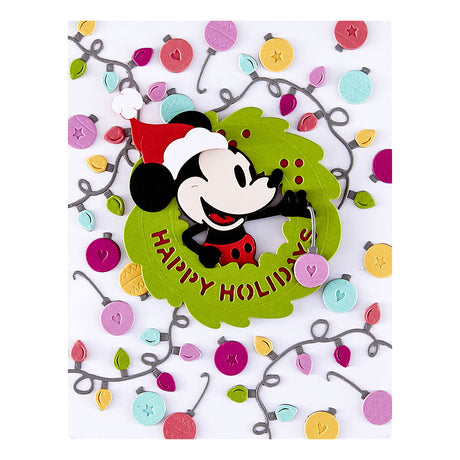 Spellbinders Classic Mouse Holiday Wreath Etched Dies from the Say Cheese Classic Mouse Christmas Collection