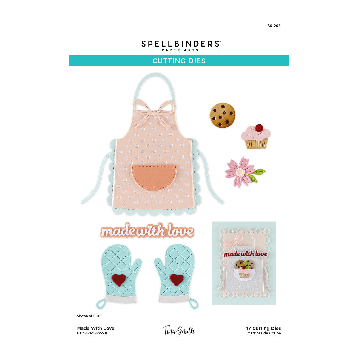 Spellbinders Made With Love Etched Dies (Tina Smith)