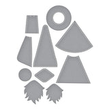 Spellbinders Fergus Etched Dies from the 3D Felt Décor Collection by Sandi MacIver