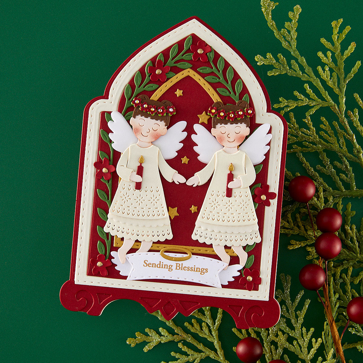 Spellbinders Divine Arch Card Creator Etched Dies by Bibi Cameron - S7-292