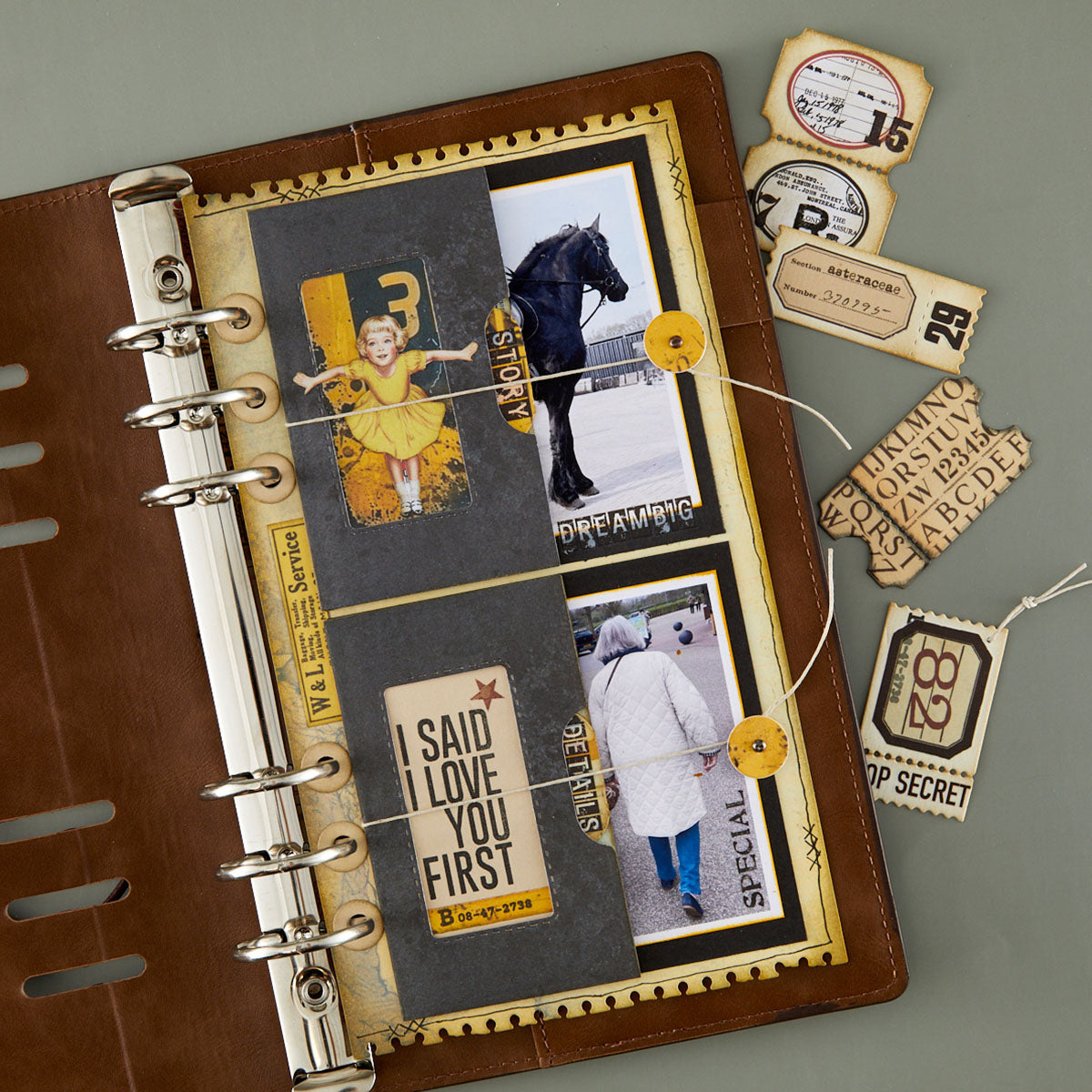 Spellbinders Page with Flap Pocket Etched Dies by Esther Glas - S7-295