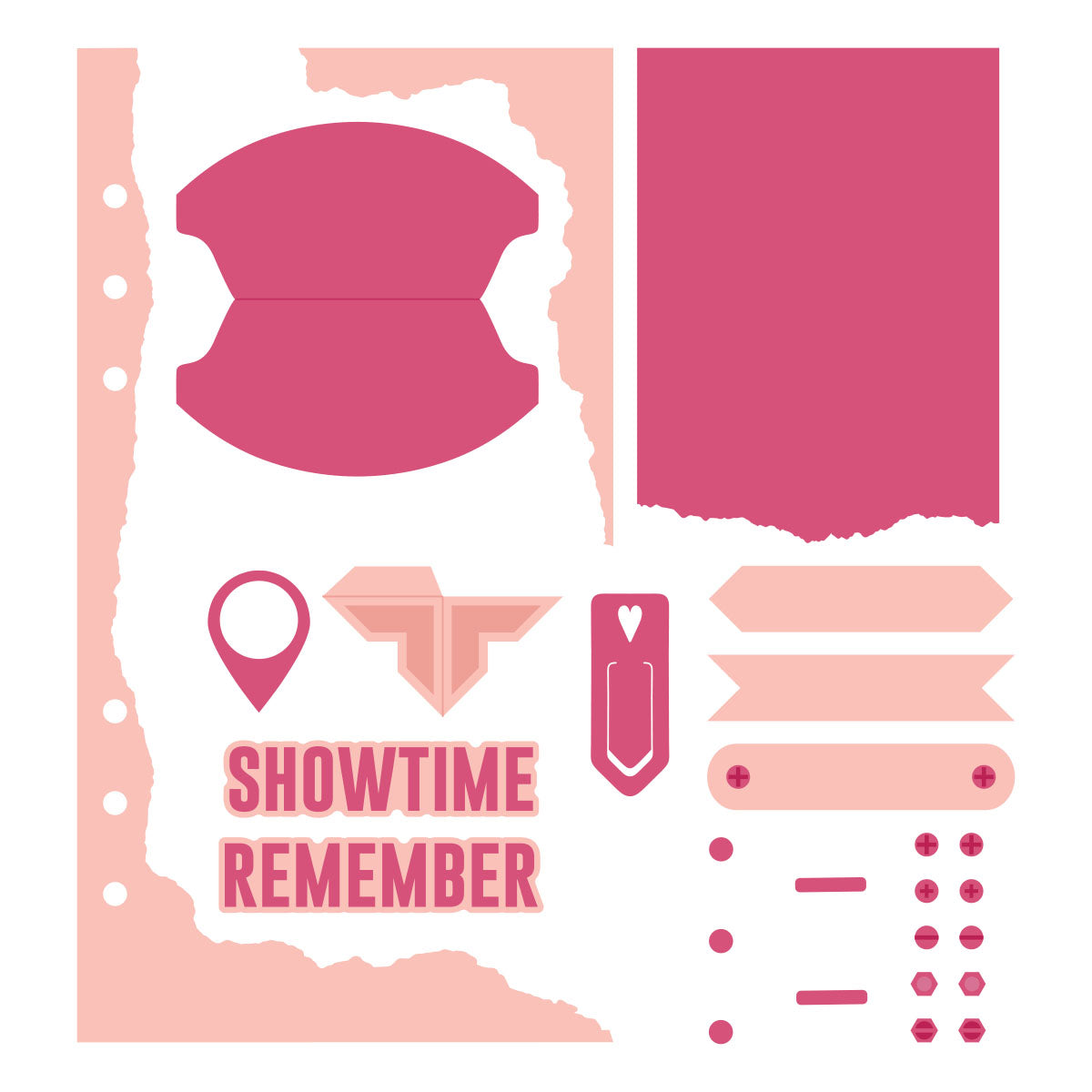 Spellbinders Torn Edges with Tag Etched Dies by Esther Glas - S7-298