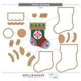 Spellbinders Festive Stocking Etched Dies by Lolli & Grace