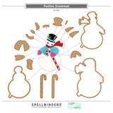 Spellbinders Festive Snowman Etched Dies by Lolli & Grace