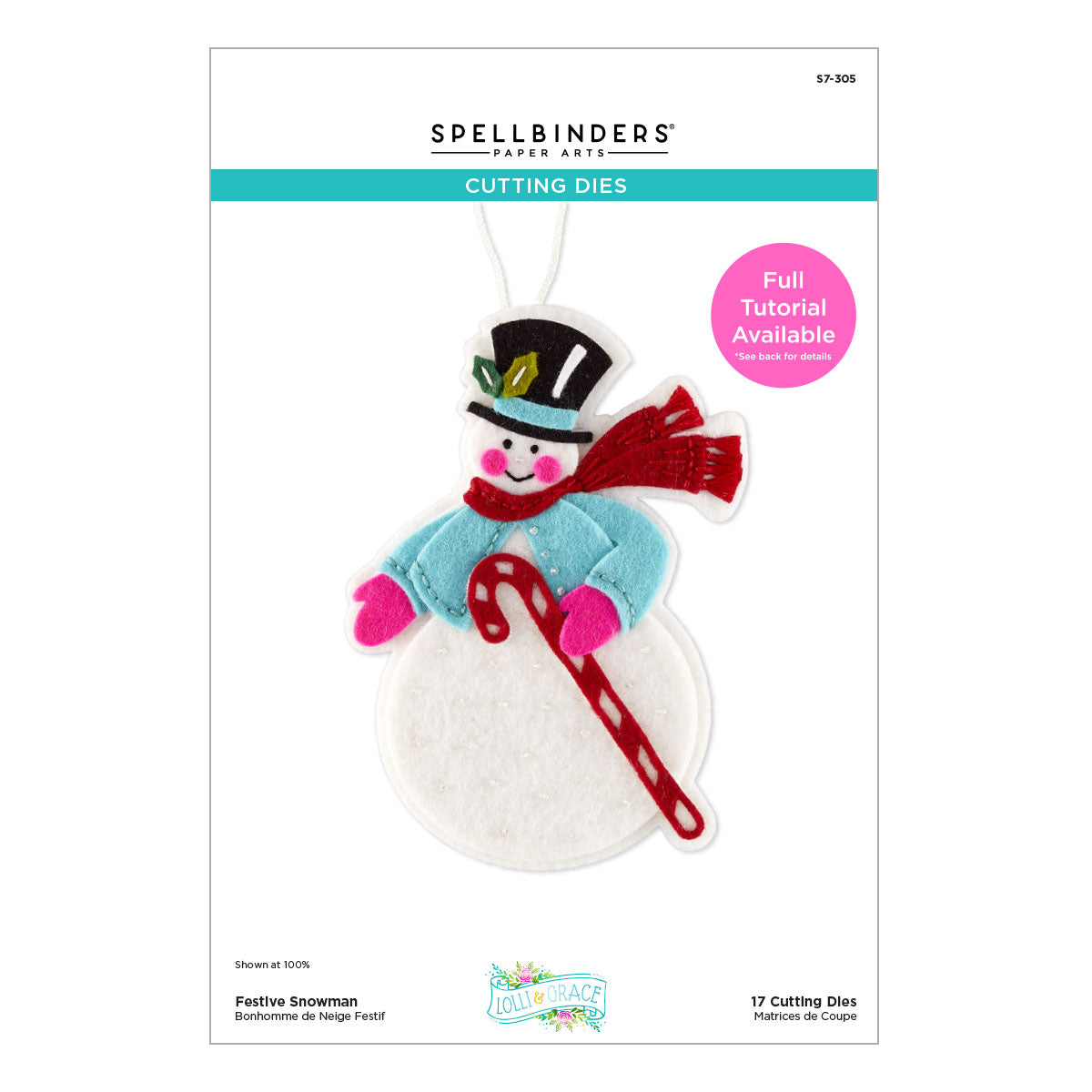 Spellbinders Festive Snowman Etched Dies by Lolli & Grace