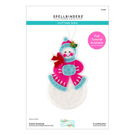 Spellbinders Festive Snowlady Etched Dies by Lolli & Grace