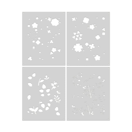 Hero Arts Color Layering Meadow Blooms Stencils