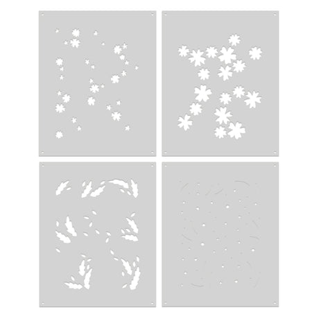 Hero Arts Bitty Floral Layering Stencils
