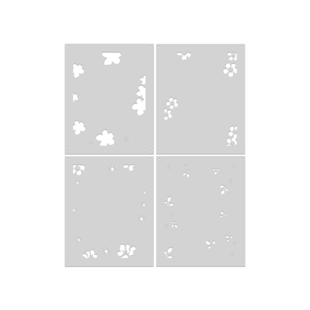 Hero Arts Floral Frame Layering Stencil Set