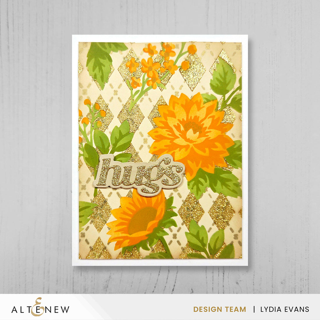 Altenew Stencil Art: Botanical Argyle & Add-on Die Bundle