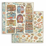 Stamperia Art of Travelling 12x12 Inch Paper Pack (SBBL164)