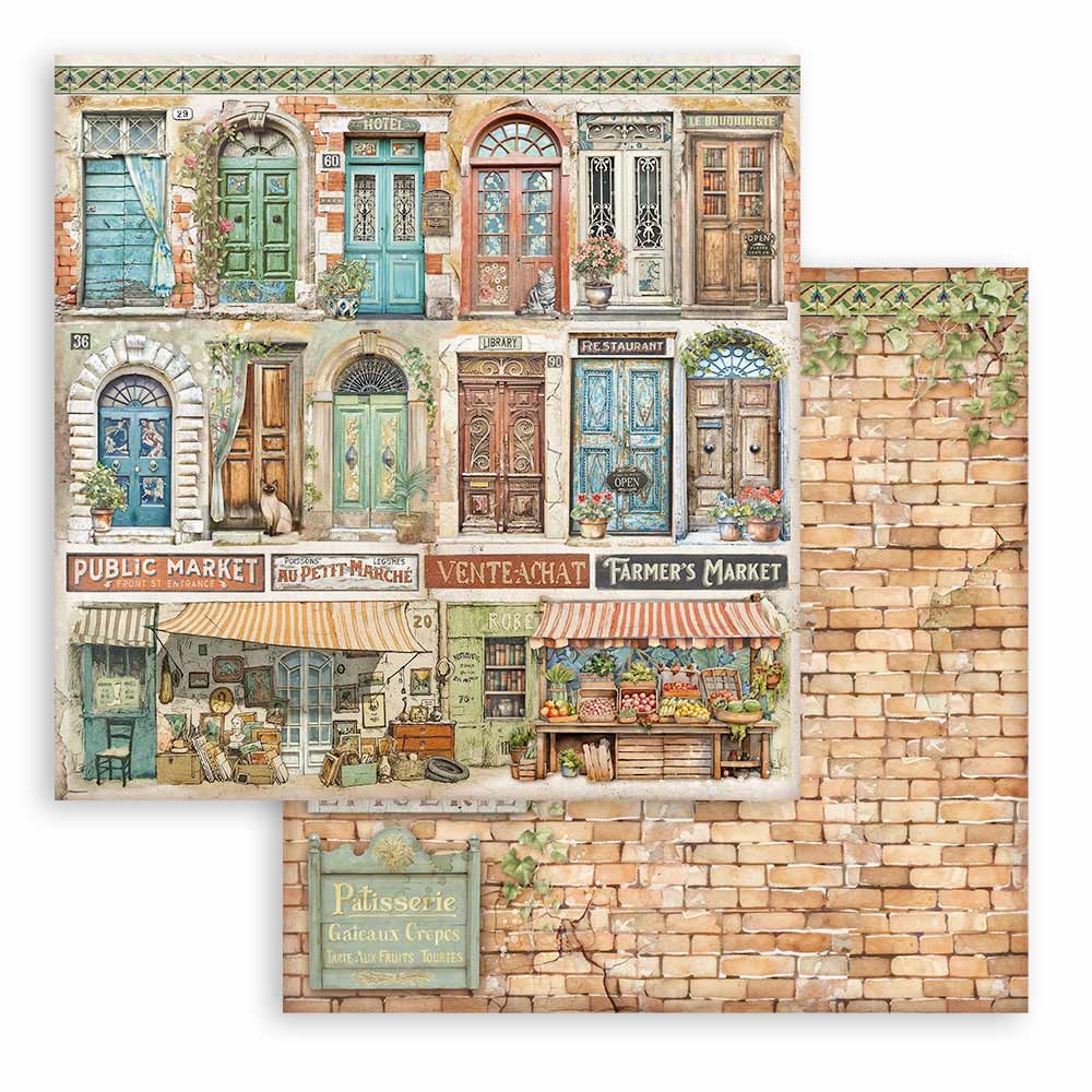 Stamperia Art of Travelling 12x12 Inch Paper Pack (SBBL164)
