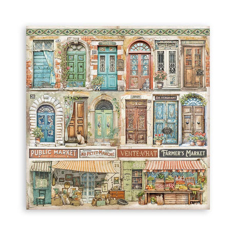 Stamperia Art of Travelling 12x12 Inch Paper Pack (SBBL164)
