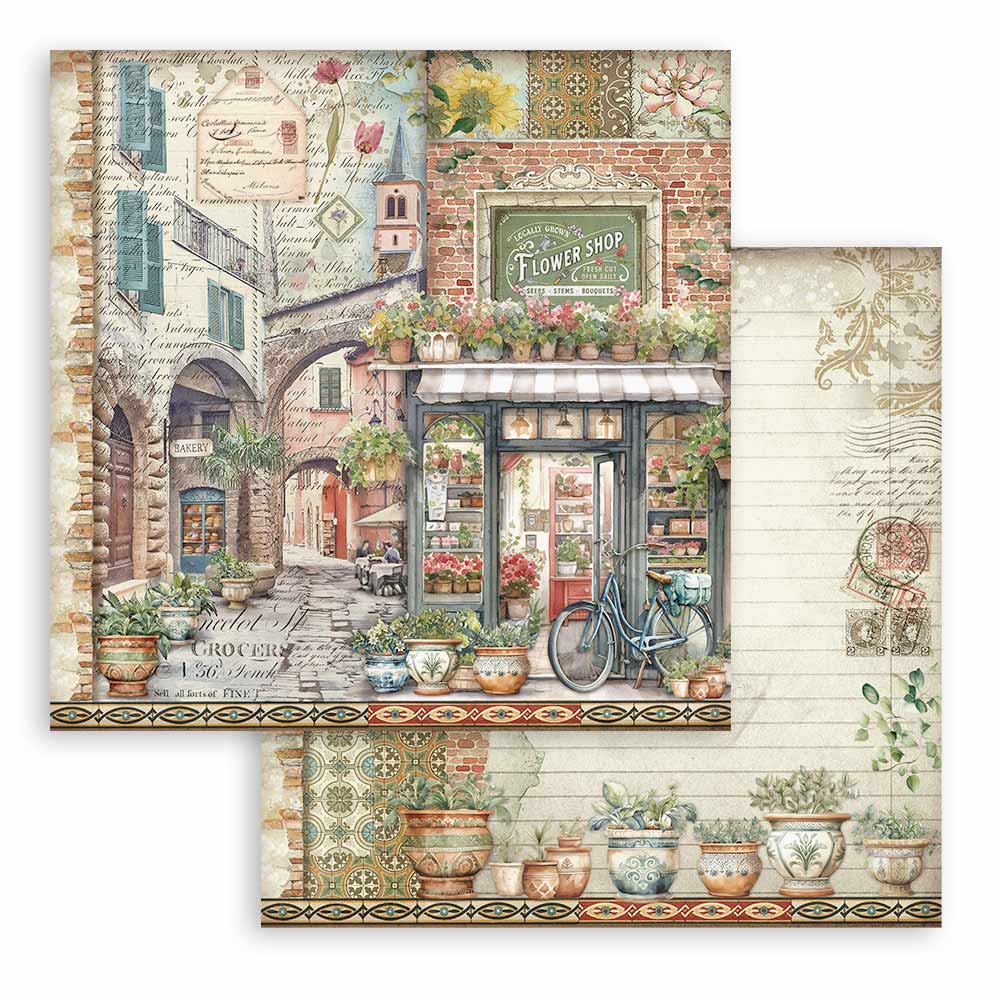 Stamperia Art of Travelling 12x12 Inch Paper Pack (SBBL164)