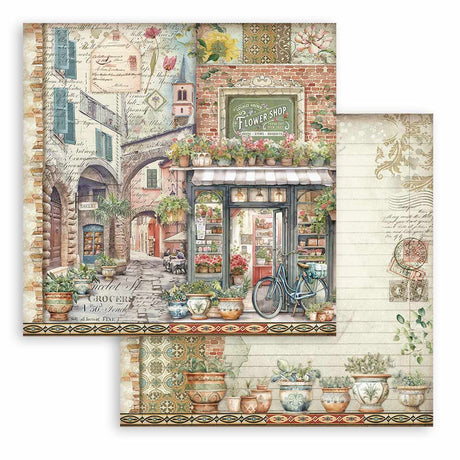 Stamperia Art of Travelling 12x12 Inch Paper Pack (SBBL164)