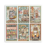 Stamperia Art of Travelling 12x12 Inch Paper Pack (SBBL164)