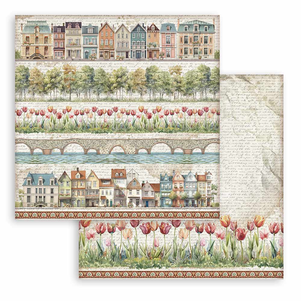 Stamperia Art of Travelling 12x12 Inch Paper Pack (SBBL164)