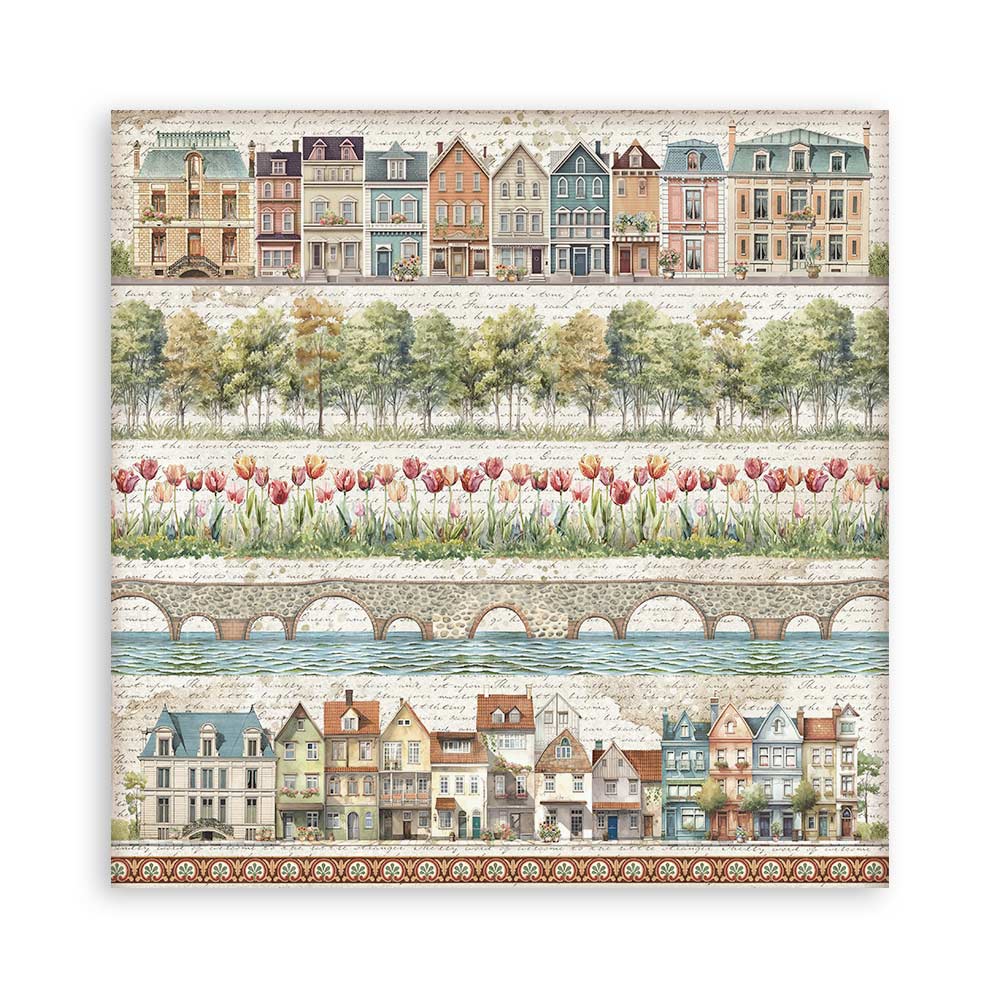 Stamperia Art of Travelling 12x12 Inch Paper Pack (SBBL164)