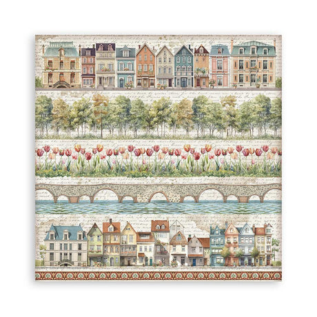 Stamperia Art of Travelling 12x12 Inch Paper Pack (SBBL164)