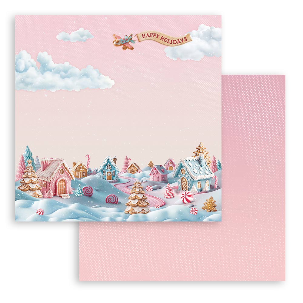 Stamperia Candy Christmas 8x8 Inch Paper Pack (SBBS129)