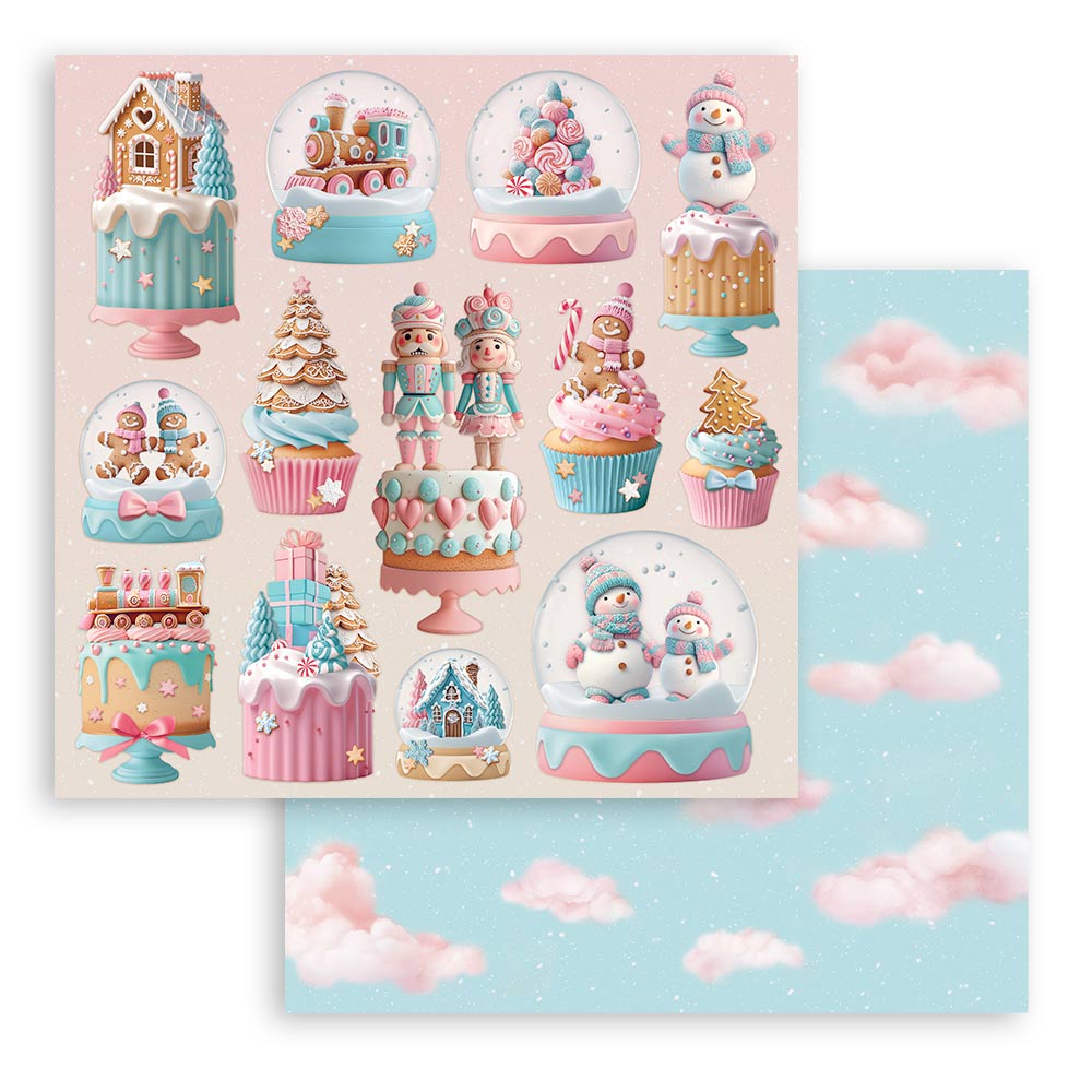 Stamperia Candy Christmas 8x8 Inch Paper Pack (SBBS129)