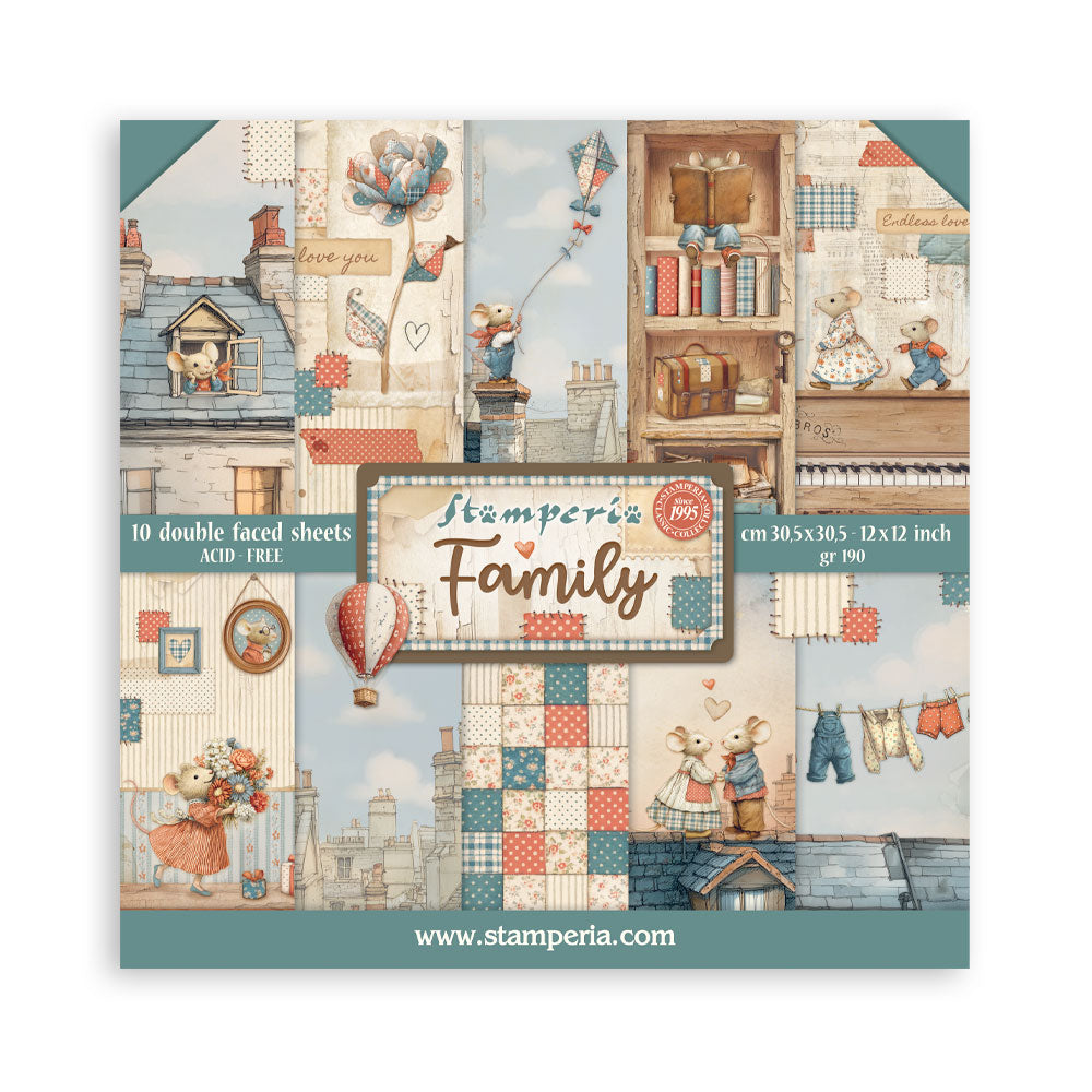 Stamperia Family 12×12 Inch Paper Pack (SBBL181)