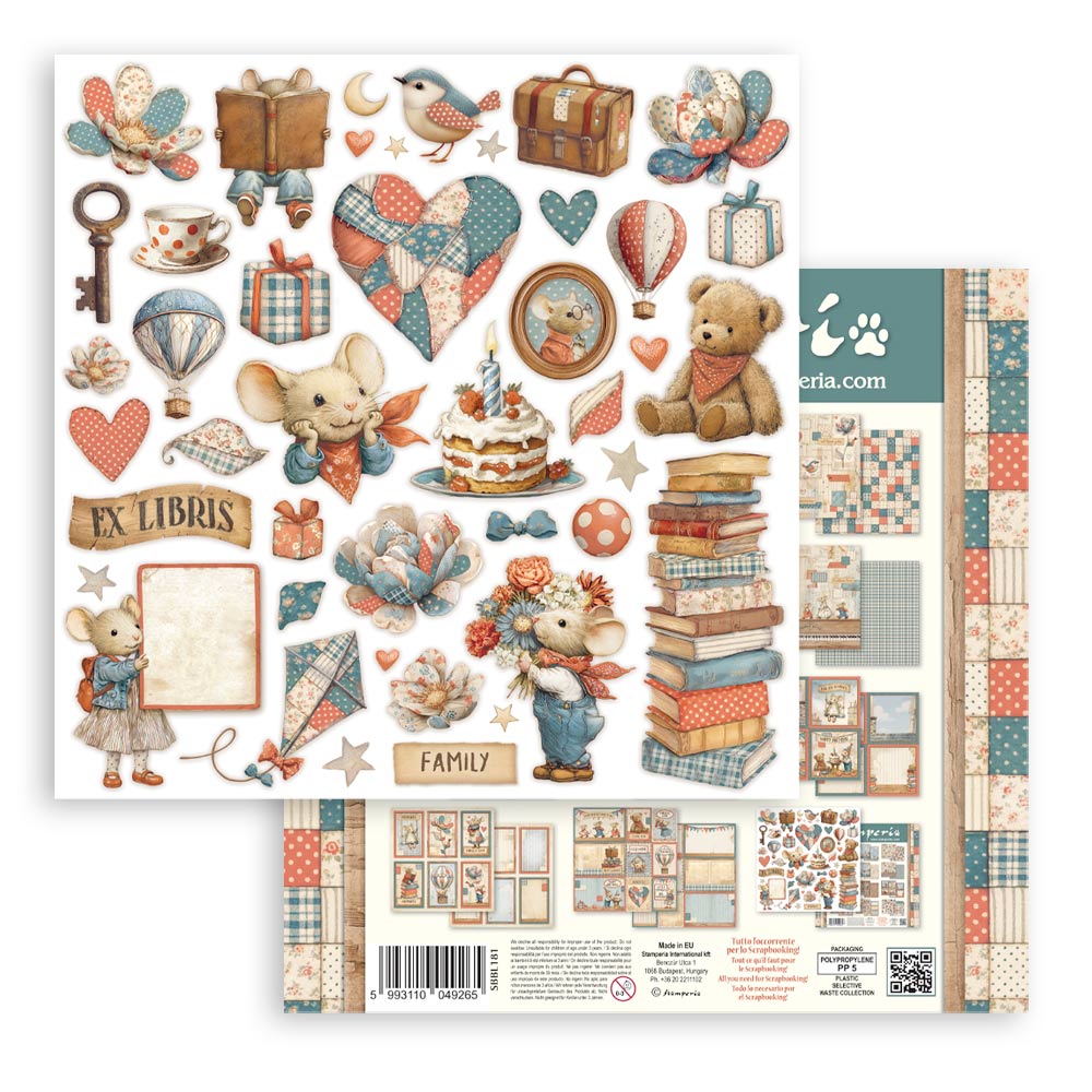 Stamperia Family 12×12 Inch Paper Pack (SBBL181)