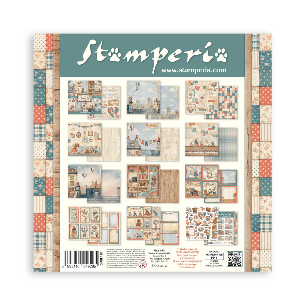 Stamperia Family 12×12 Inch Paper Pack (SBBL181)
