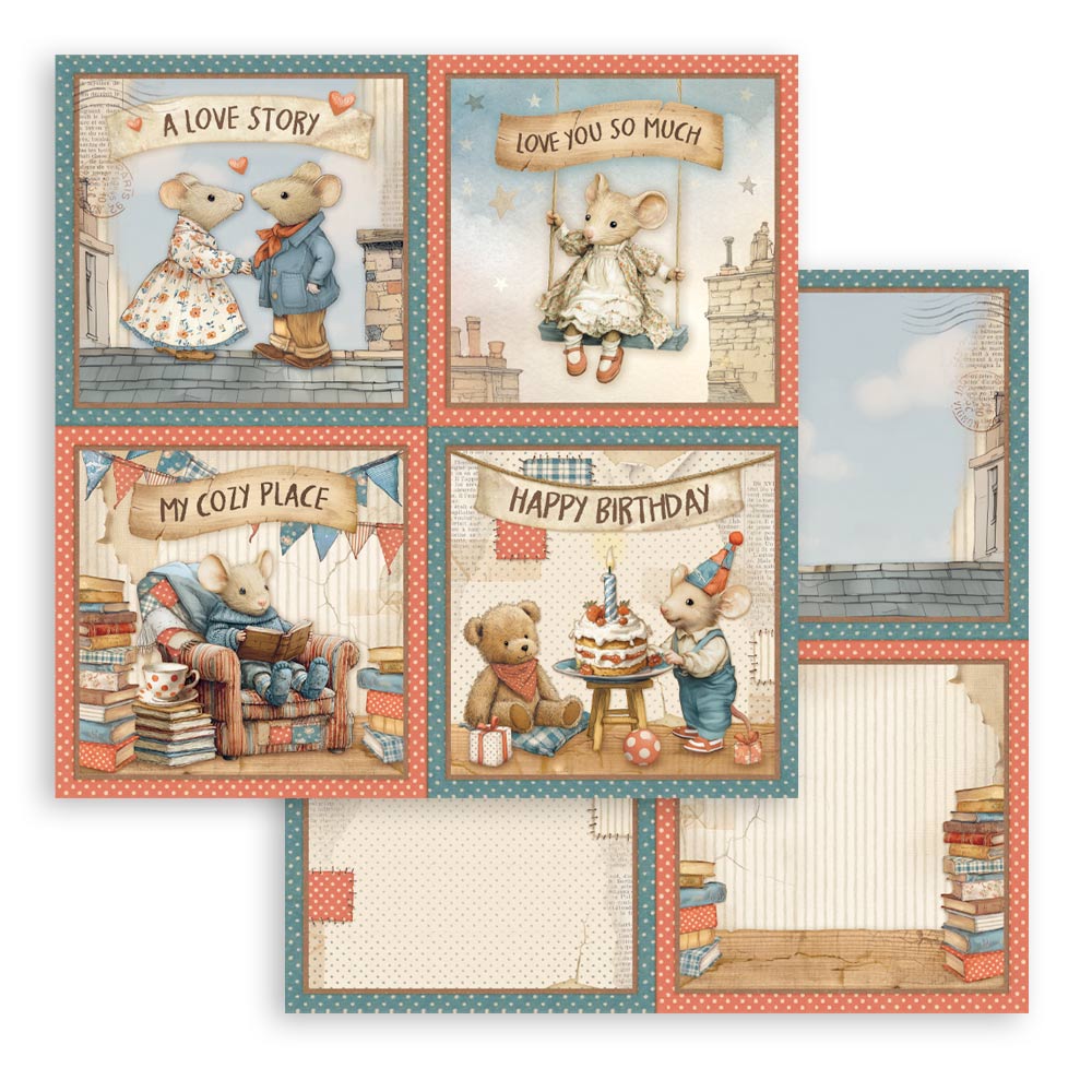 Stamperia Family 12×12 Inch Paper Pack (SBBL181)