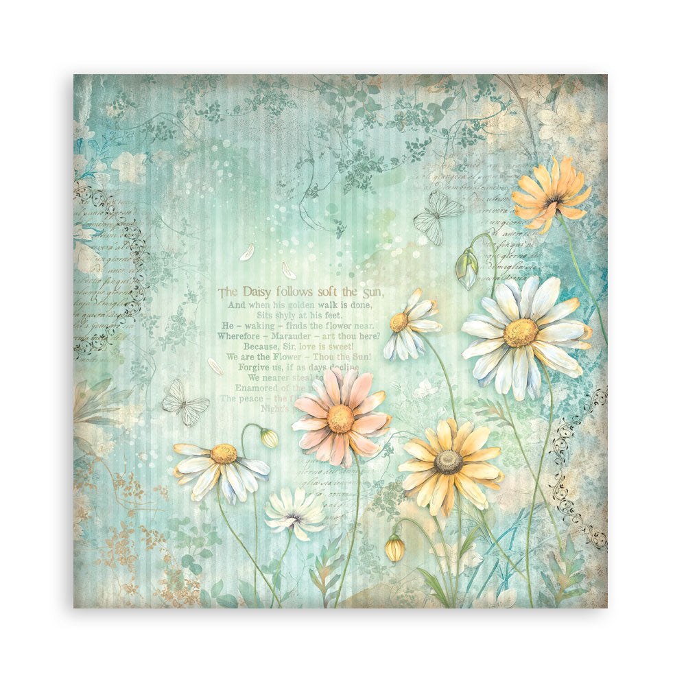 Stamperia Daisy Art 12x12 Inch Paper Pack (SBBL182)