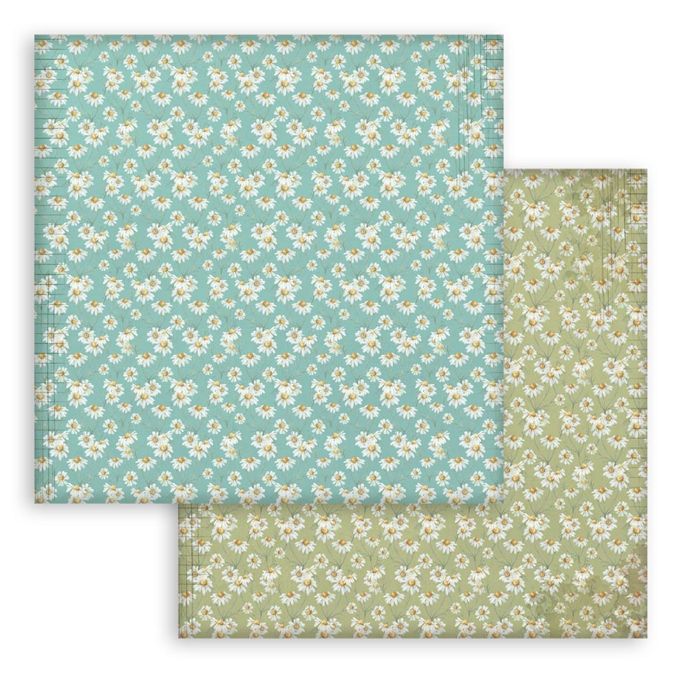 Stamperia Daisy Art 12x12 Inch Paper Pack Maxi Background Selection (SBBL183)