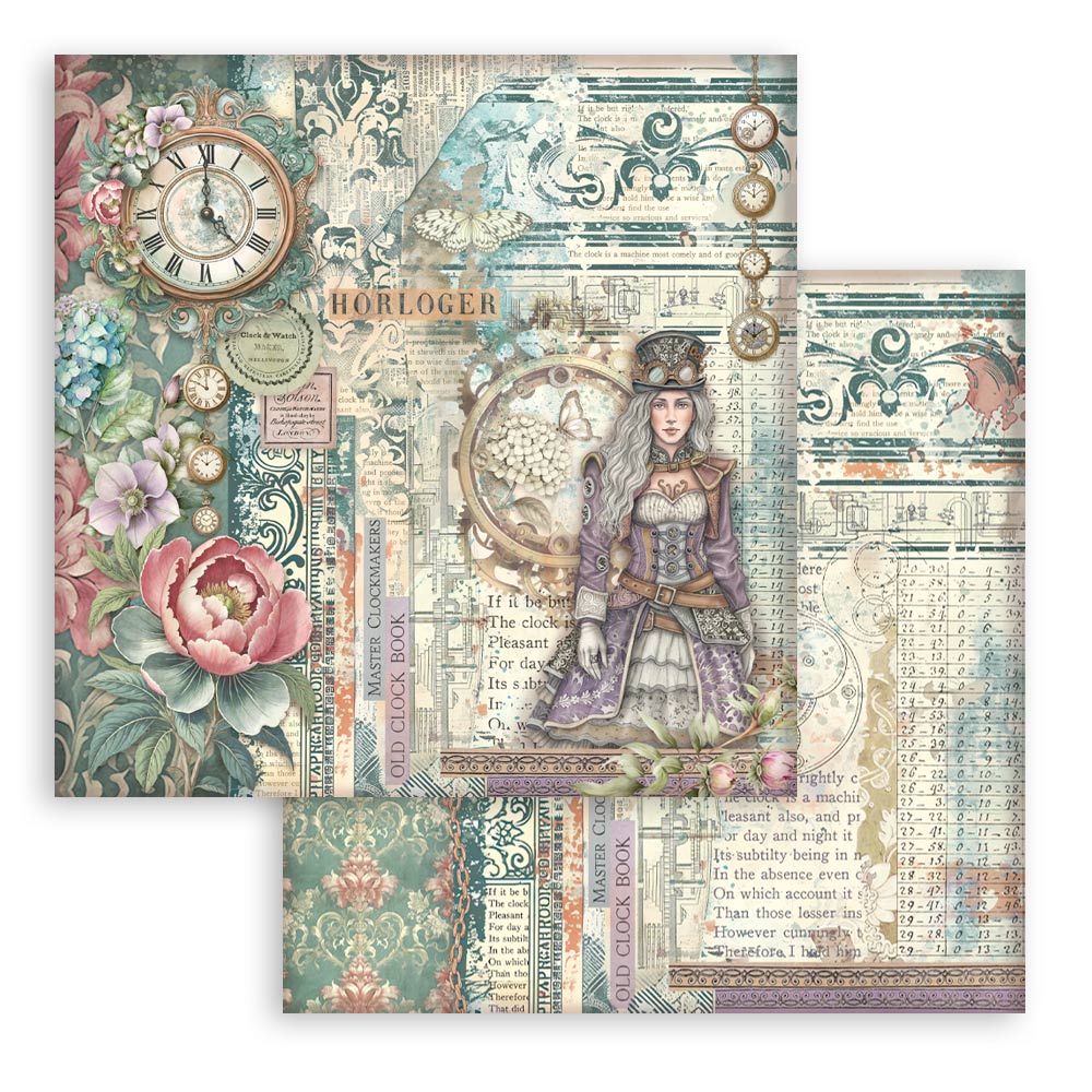 Stamperia Gardens of Time 12x12 Paper Pack (SBBL185)
