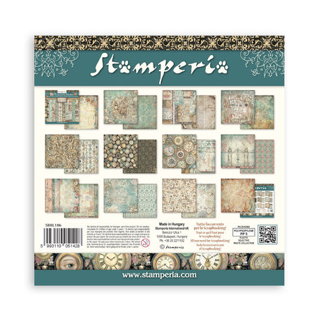 Stamperia Gardens of Time 12x12 Maxi Background (SBBL186)