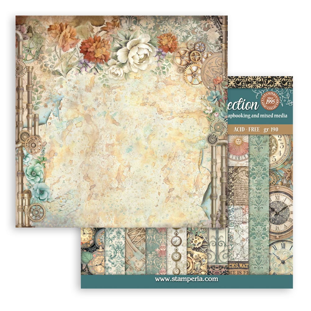 Stamperia Gardens of Time 12x12 Maxi Background (SBBL186)