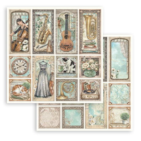 Stamperia Symphony 12x12 Inch Paper Pack by Sara Alcobendas (SBBL188)