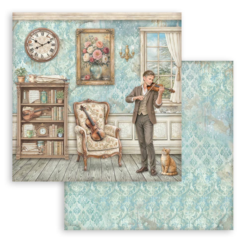 Stamperia Symphony 12x12 Inch Paper Pack by Sara Alcobendas (SBBL188)