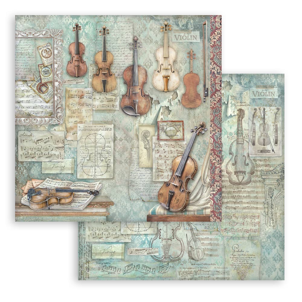 Stamperia Symphony 12x12 Inch Paper Pack by Sara Alcobendas (SBBL188)