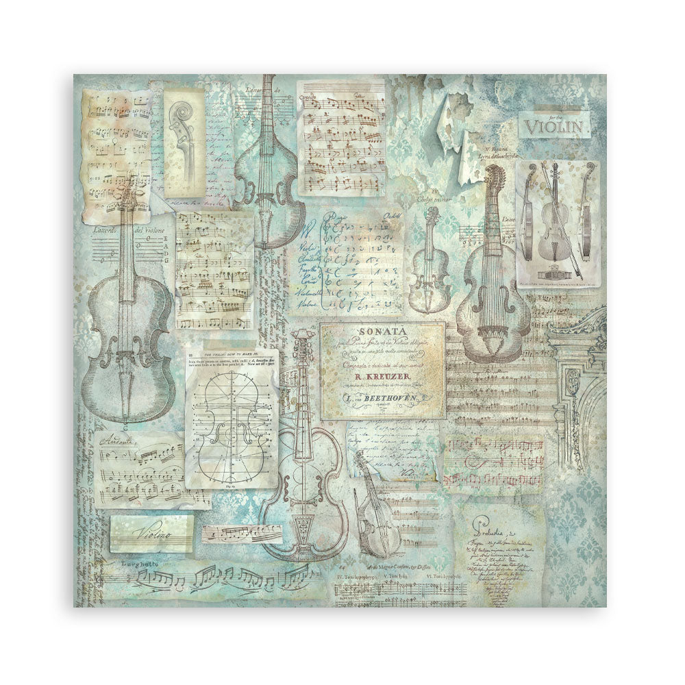 Stamperia Symphony 12x12 Inch Paper Pack by Sara Alcobendas (SBBL188)